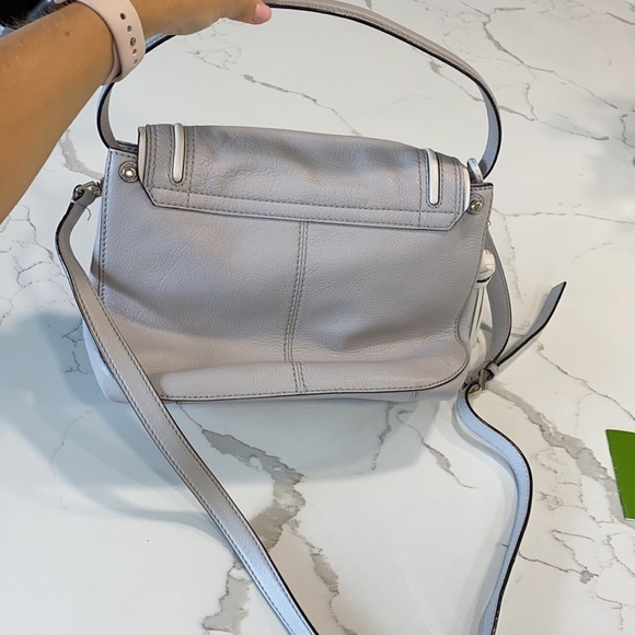 Kate Spade Medium Rianne Crossbody Bag Gray White - Picture 4 of 14